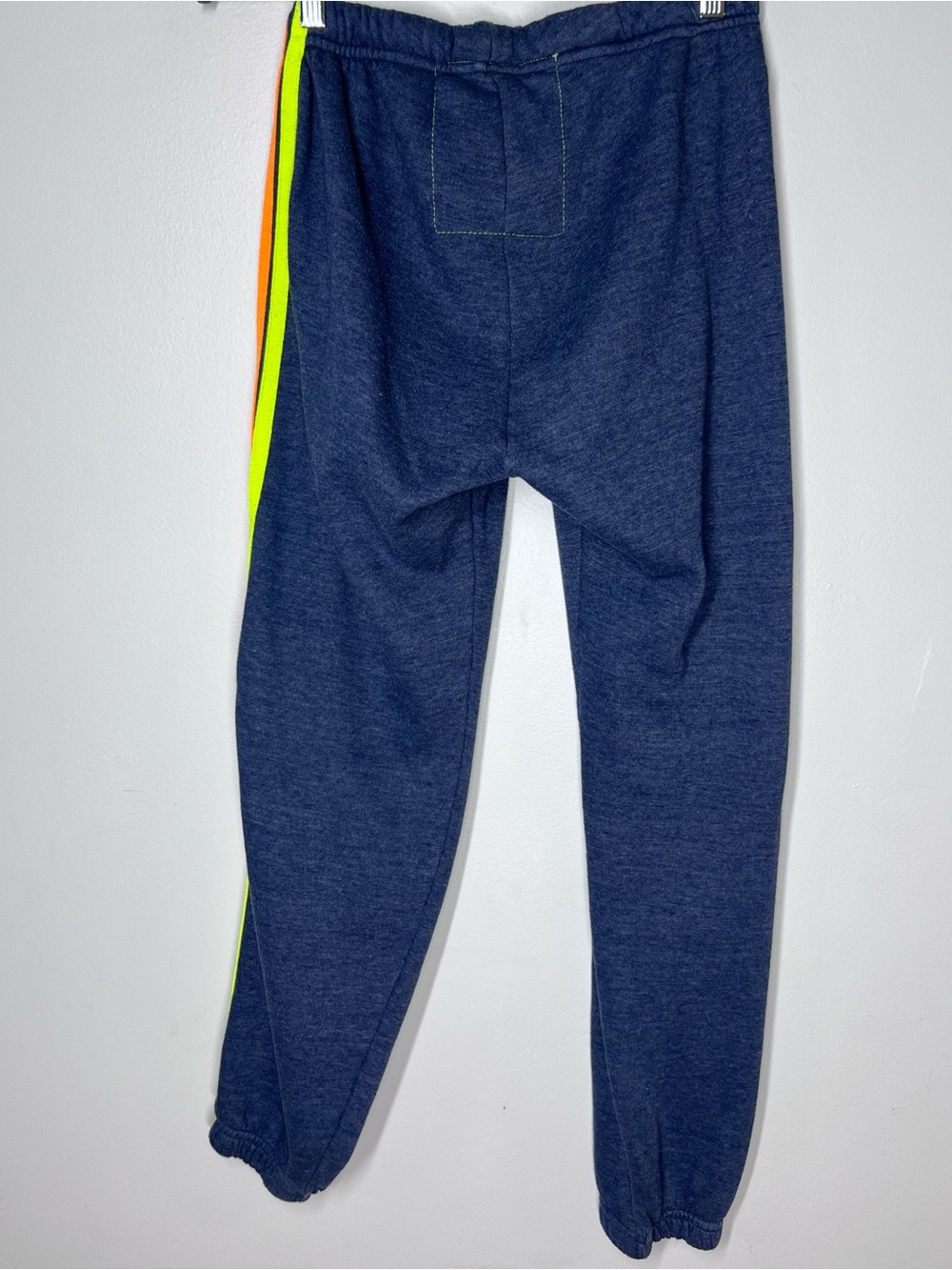 Aviator Nation 5 stripe Blue Neon sweatpants Sz M - Picture 6 of 6